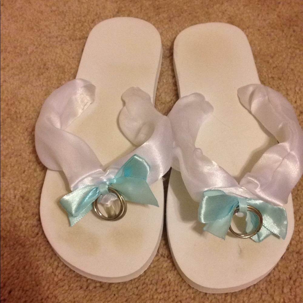 Just married sandals.