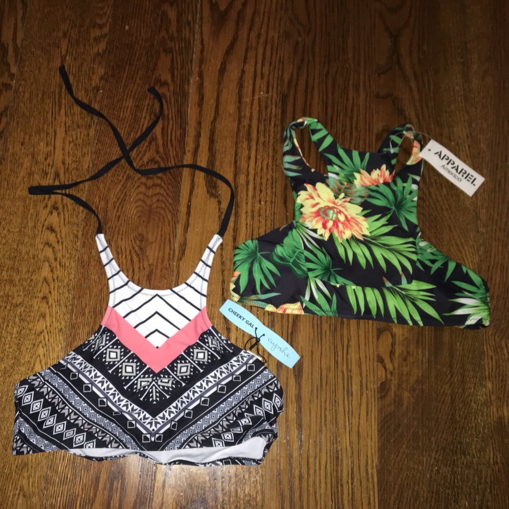 2 Halter Bikini Tops