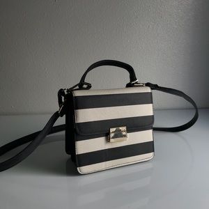 Stripe crossbody purse