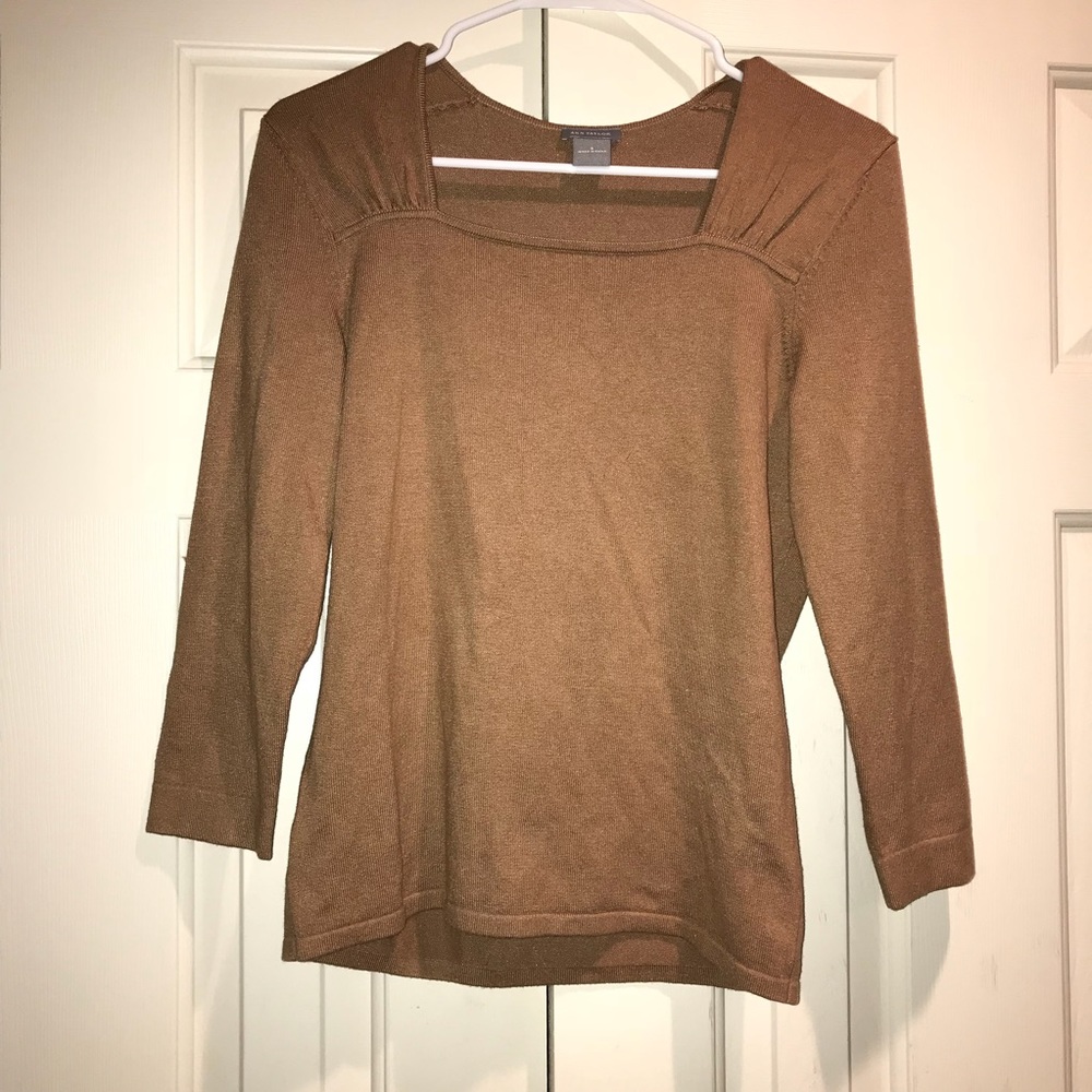 Ann Taylor brown sweater/ top