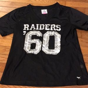 Victoria's Secret Pink Raiders Jersey size Medium