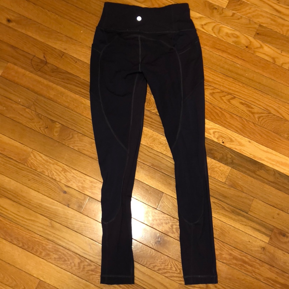 Dark purple lulu lemon leggings. - Picture 3 of 4