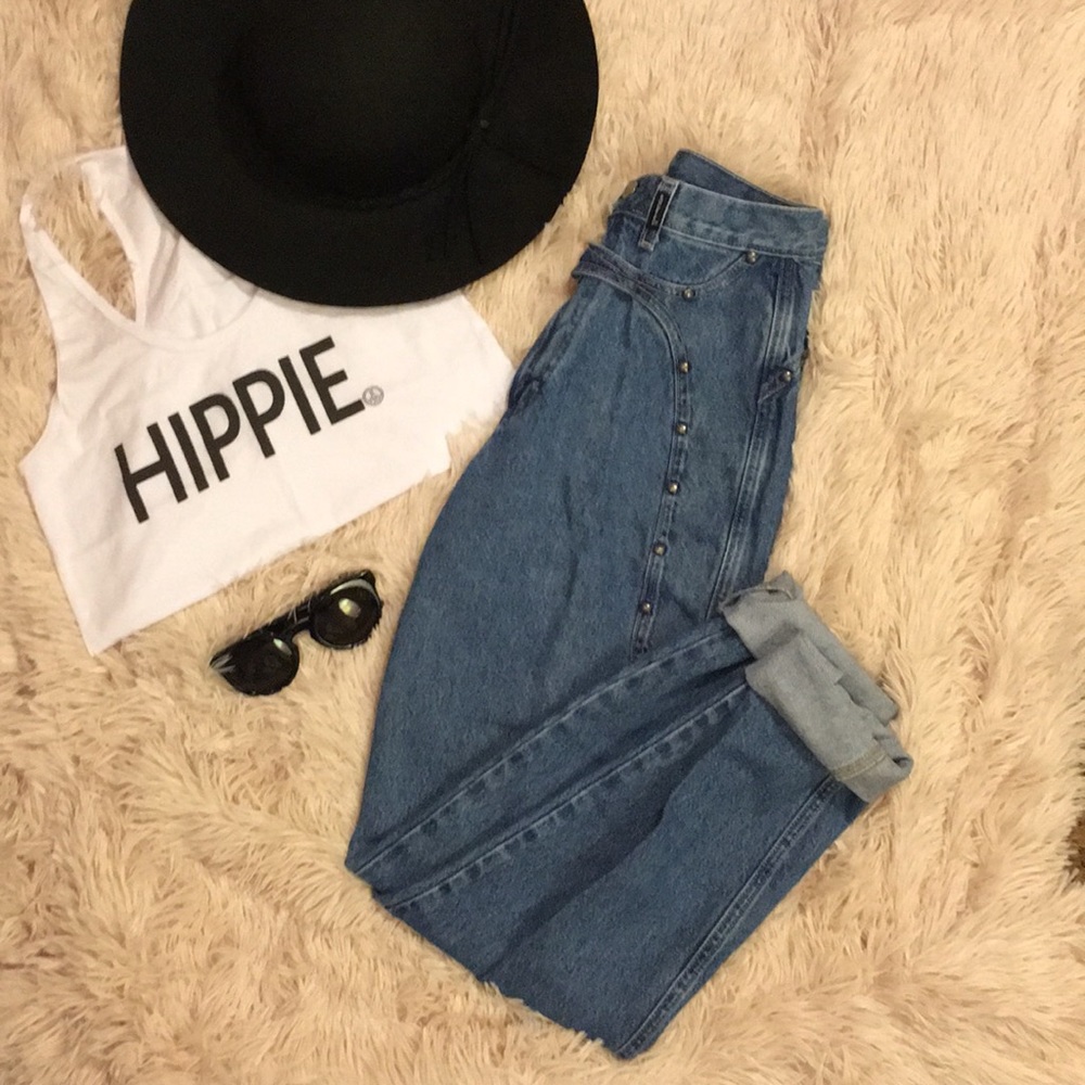 Retro vintage high waisted Rockies jeans