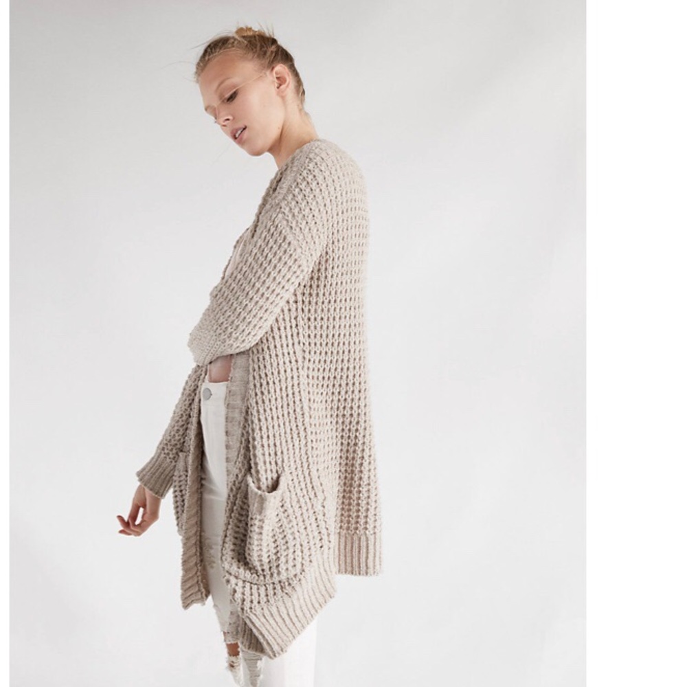 EXPRESS Beige Cardigan