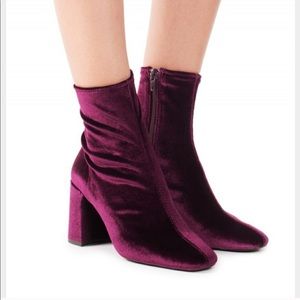 Jeffrey Campbell cienega velvet boots