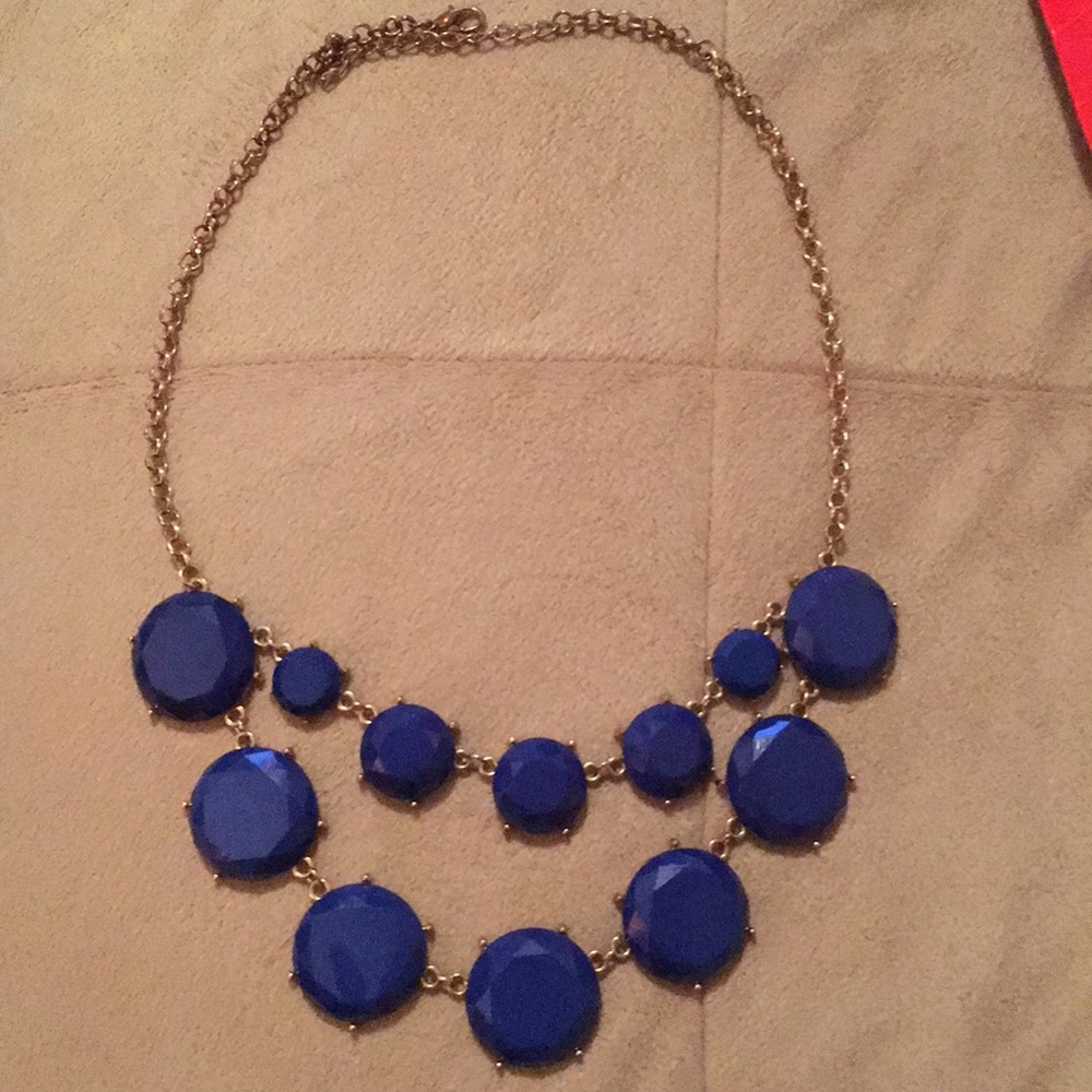 Blue and gold necklace