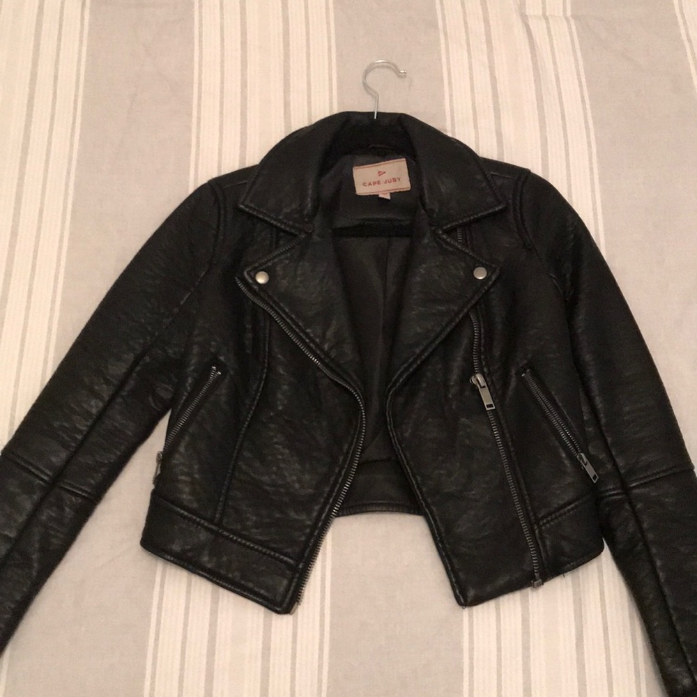 Moto Faux Leather Jacket
