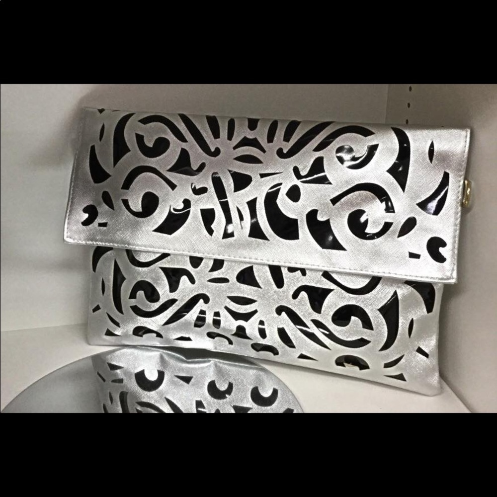 Silver Clutch Purse
