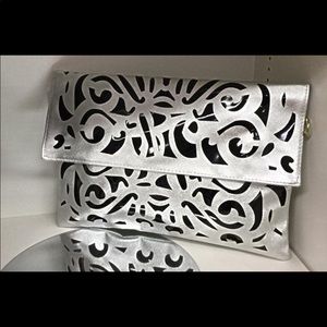 Silver Clutch Purse