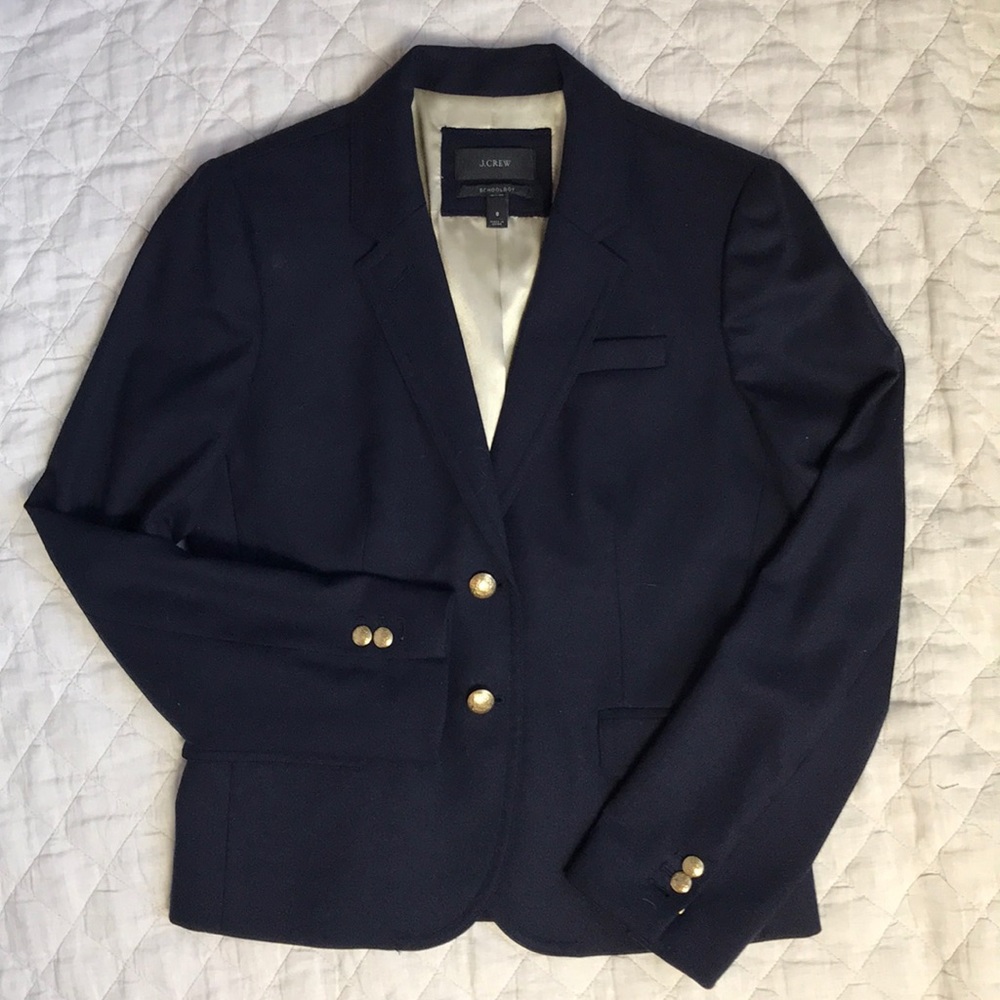 Navy J.Crew Schoolboy blazer