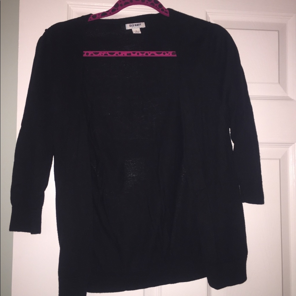 Black cardigan with buttons