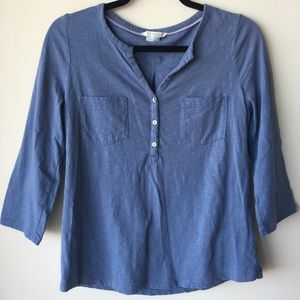 Blue Boden 3/4 Sleeve Top