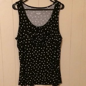 Black Polka Dot Top