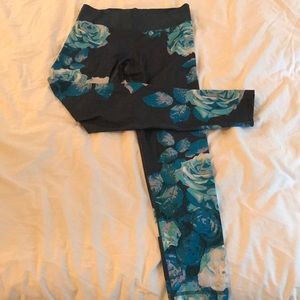 Adidas Climalite floral long leggings