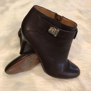 Coach Brown Leather Booties!