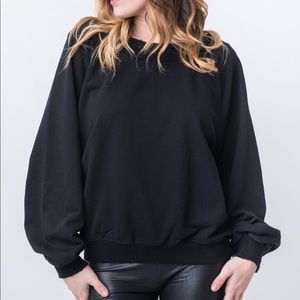 Black Distressed Sweatshirt