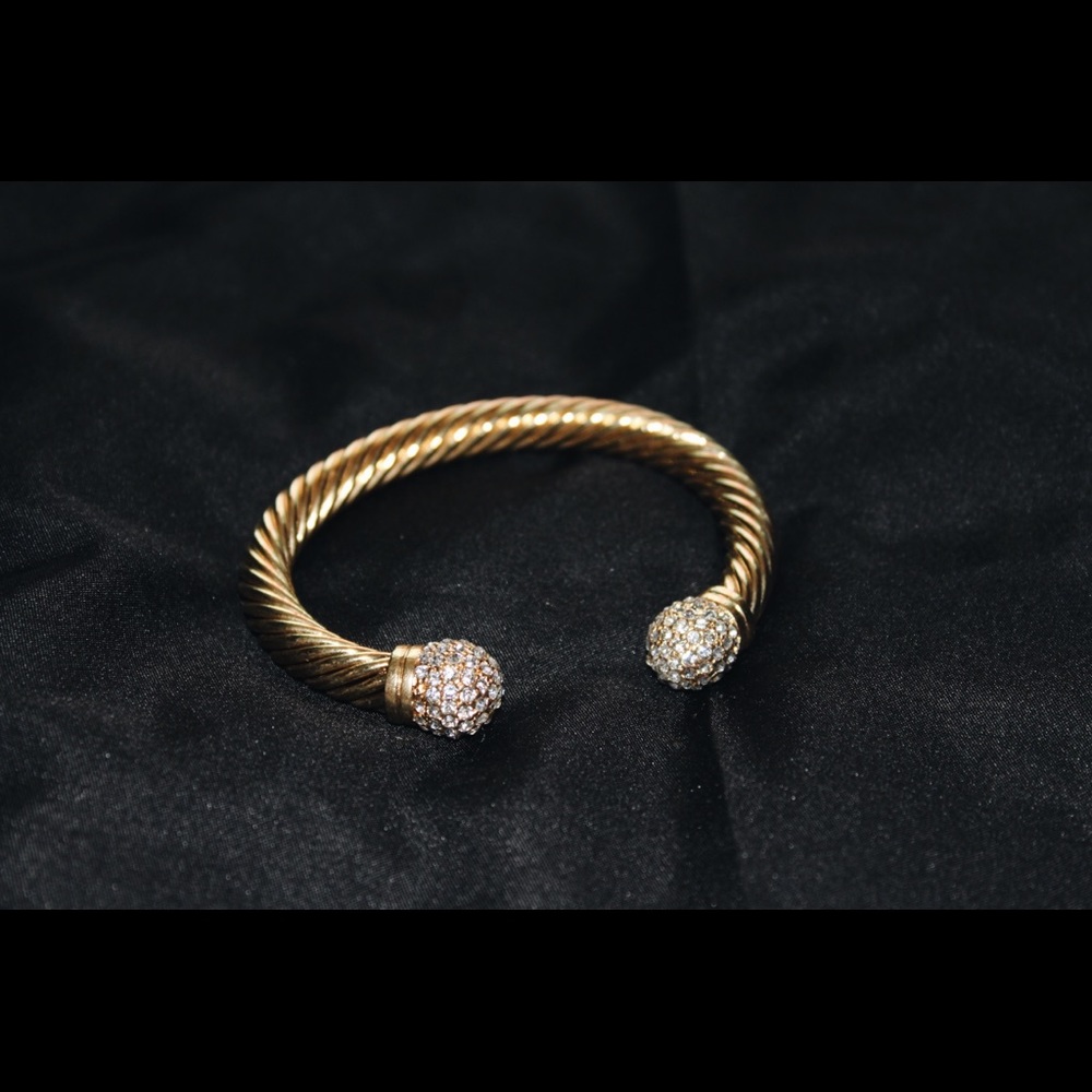 Gold Rhinestone Bangle