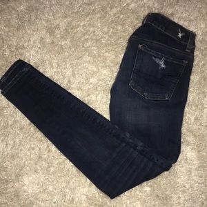 Super Distressed American Eagle Jean
