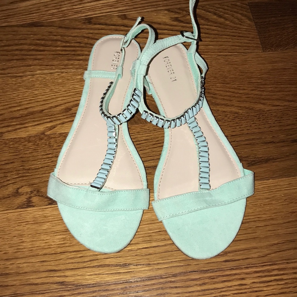 Teal Sandals