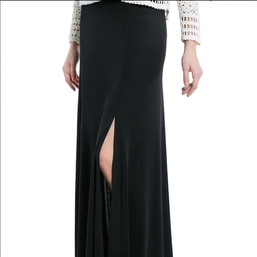 MANGO black maxi skirt. Size S