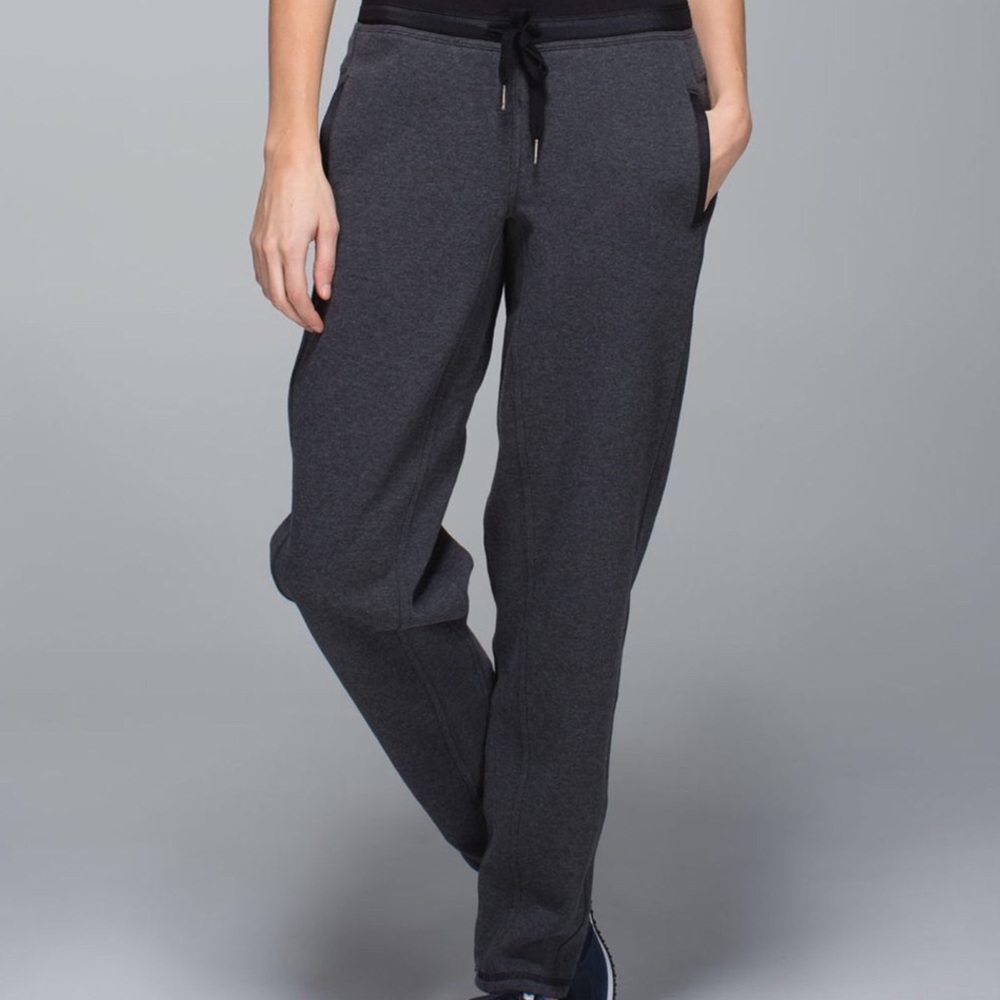 Lululemon Karmacollected Pant Heathered Black Sz10