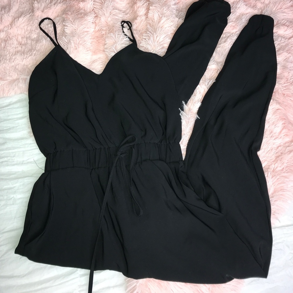 Black Strap Jumpsuit