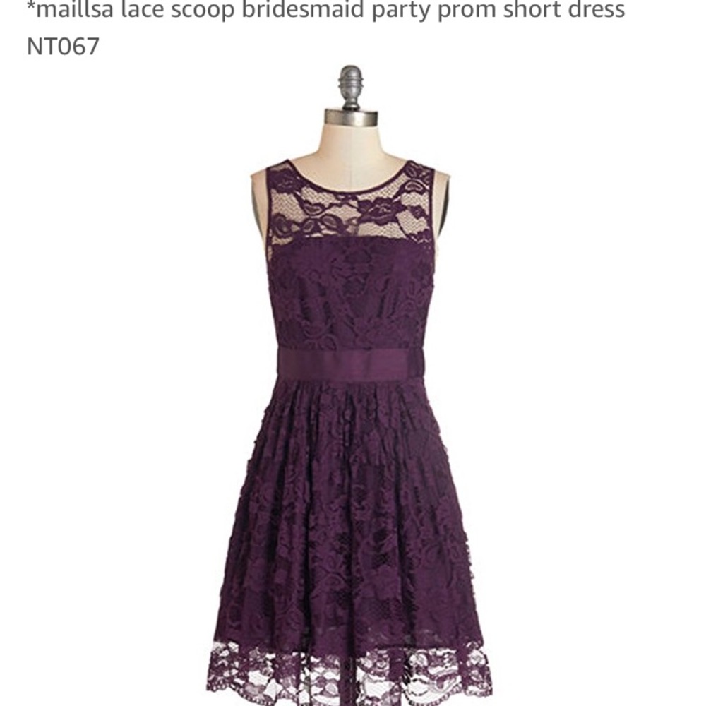 Purple bridesmaid dress