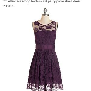 Purple bridesmaid dress