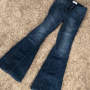 Free People navy corduroy bells