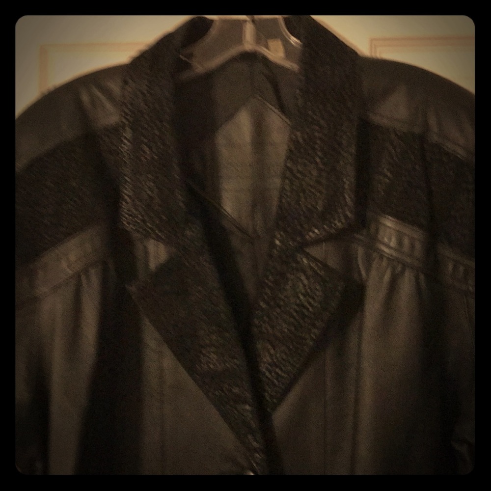 Vintage Genuine Leather Preston & York Long Coat