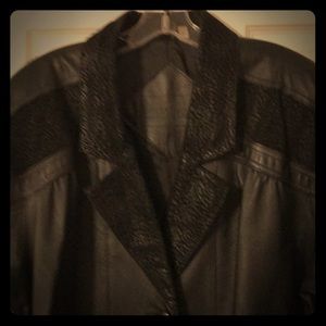 Vintage Genuine Leather Preston & York Long Coat