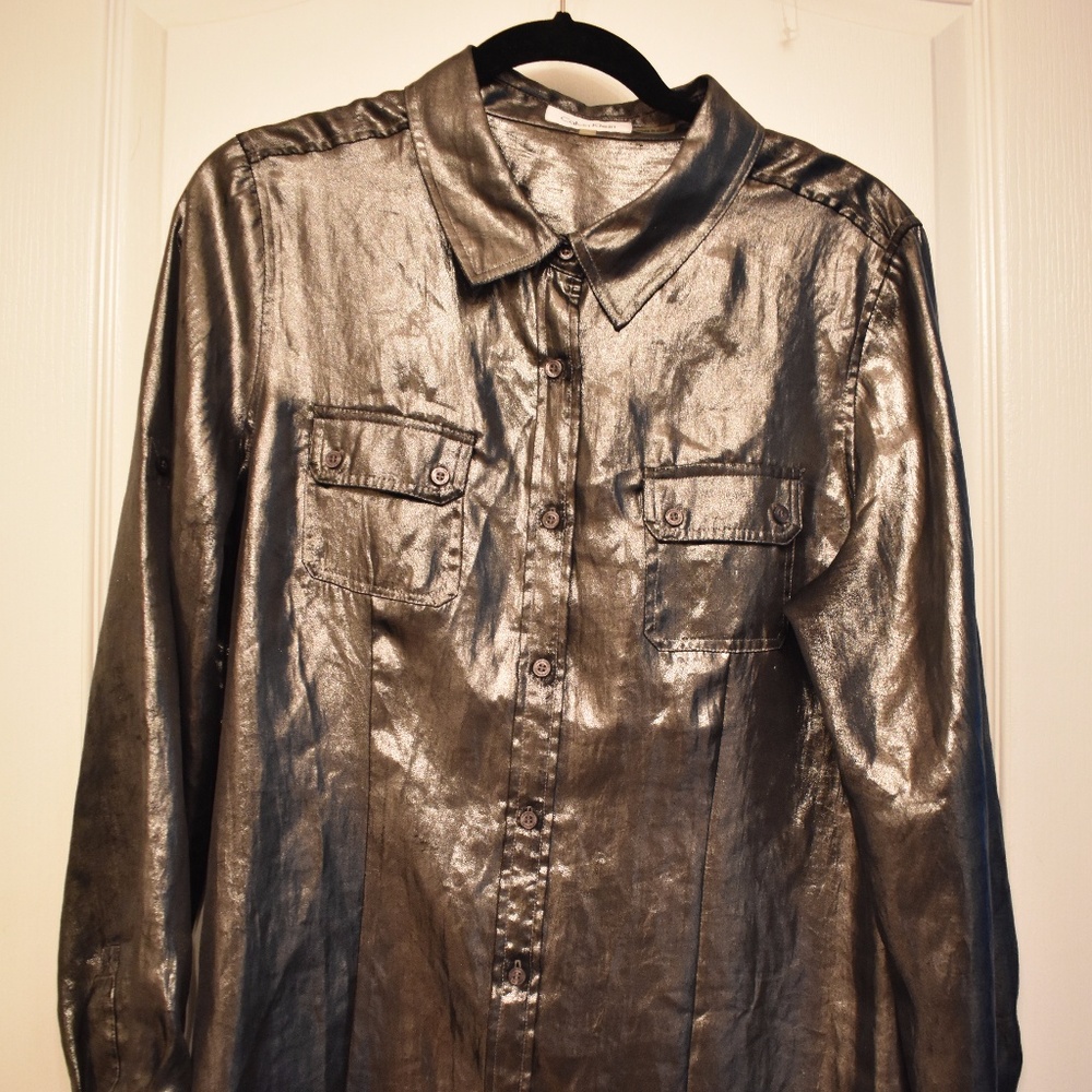 Moon silver L Calvin Klein button-down