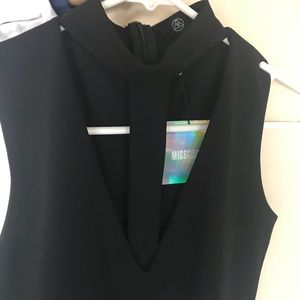 MISSGUIDED HARNESS TAB NECK BODYSUIT