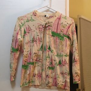 Classic J.Crew Sailboat Cardigan