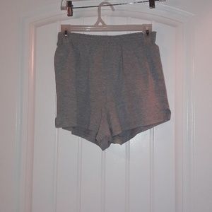 Just some gray shorts