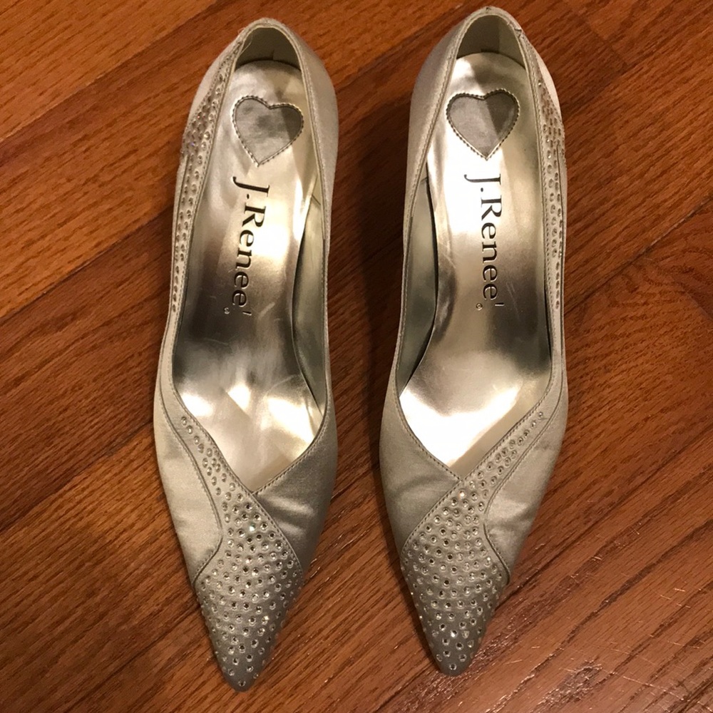 J.Renee silver heels