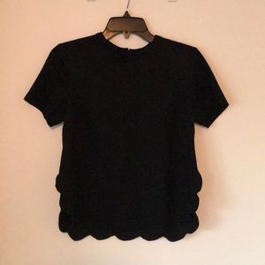 Black suede T shirt!