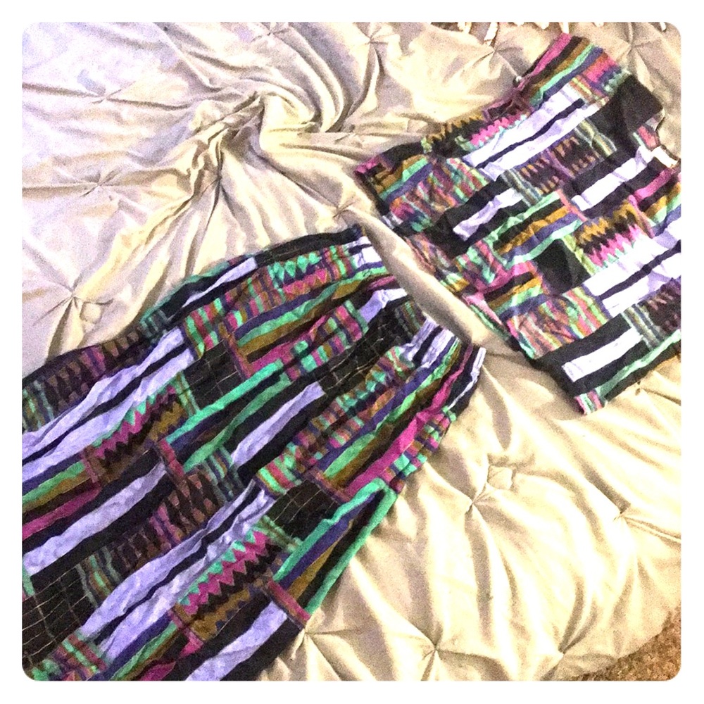 Two Piece Set Tribal Fit Vintage