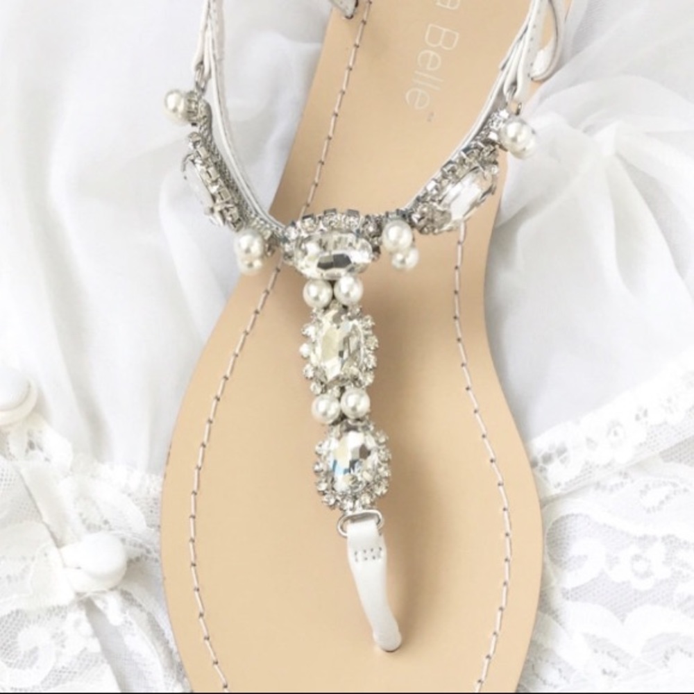 Pearl Embellished Sandals