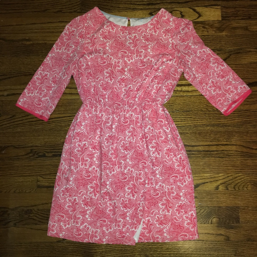 Boden Red Paisley Dolly Dress