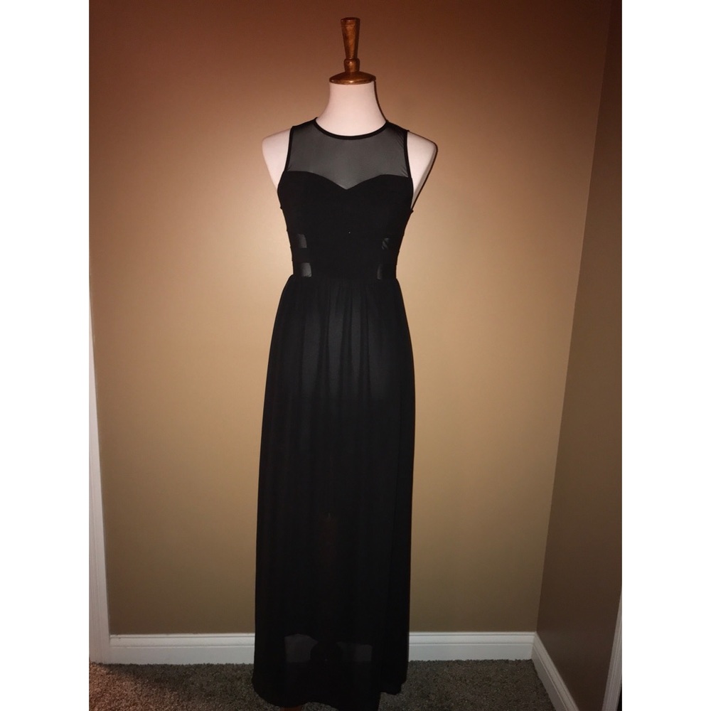 Black maxi dress