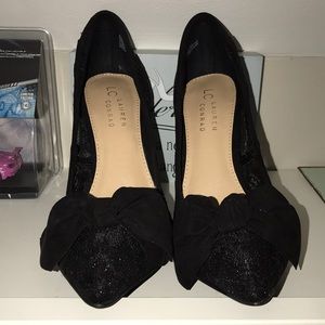 Brand new Lauren Conrad black lace shoes 👠