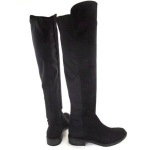 size 9.5 black suede boots