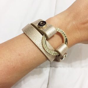 Cork wrap ring bracelet