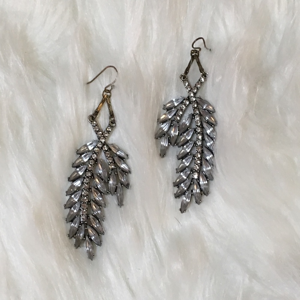 Crystal Branch Dangle Earrings