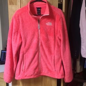 Pink Fleece North Face Jacket