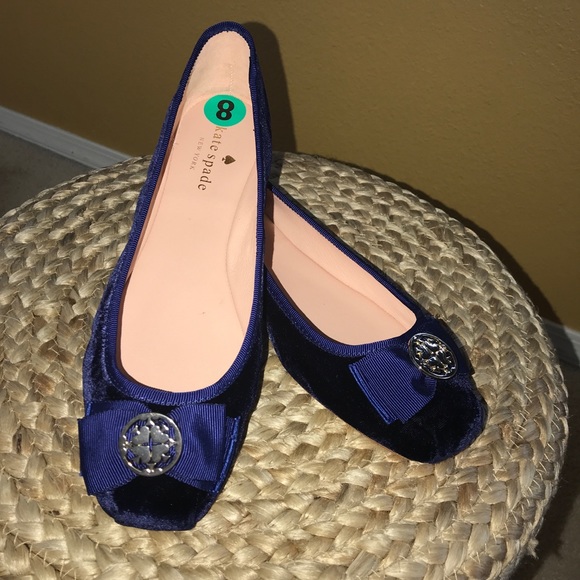 kate spade blue flats