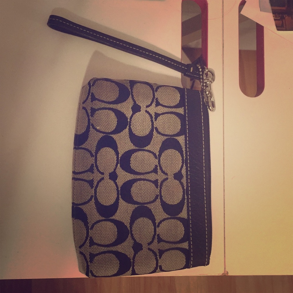 Authentic Coach like new wristlet.