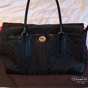 Black Coach Purse Large