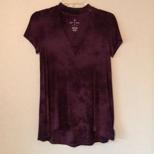 soft t-shirt with a triangle cut out!